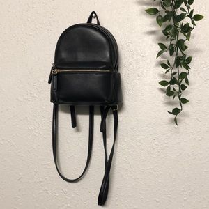 Black Mini Backpack